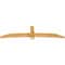 Ekena Millwork Bellingham Rough Sawn Timber Gable Bracket, Western Red Cedar, 108"W x 27"H x 4"D x 6"F, 6/12 Pitch GBW108X27X0406BEL00RWR - alternate 4